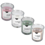 Scented Candle in Round Glass Container, 7 x 8cm - assorted 